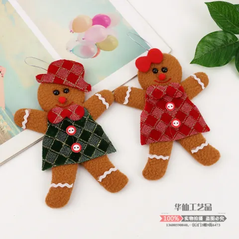 Gingerbread fabric ornaments — supplier listing photo